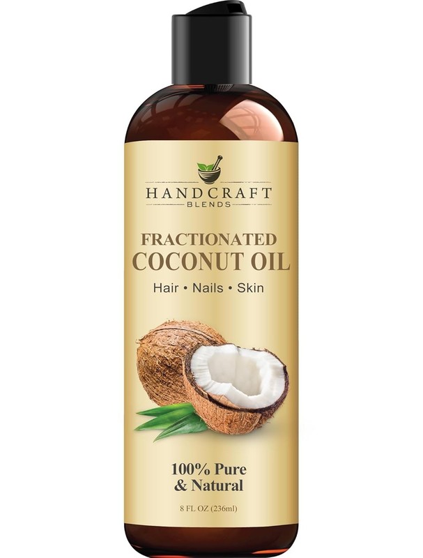 Handcraft Blends Organic Fractionated Coconut Oil | 100% Pure and Natural 8 FlOz