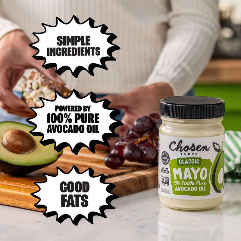 Chosen Foods 100% pure Avocado oil Classic Mayo 12 fl Oz Jar... gallery
