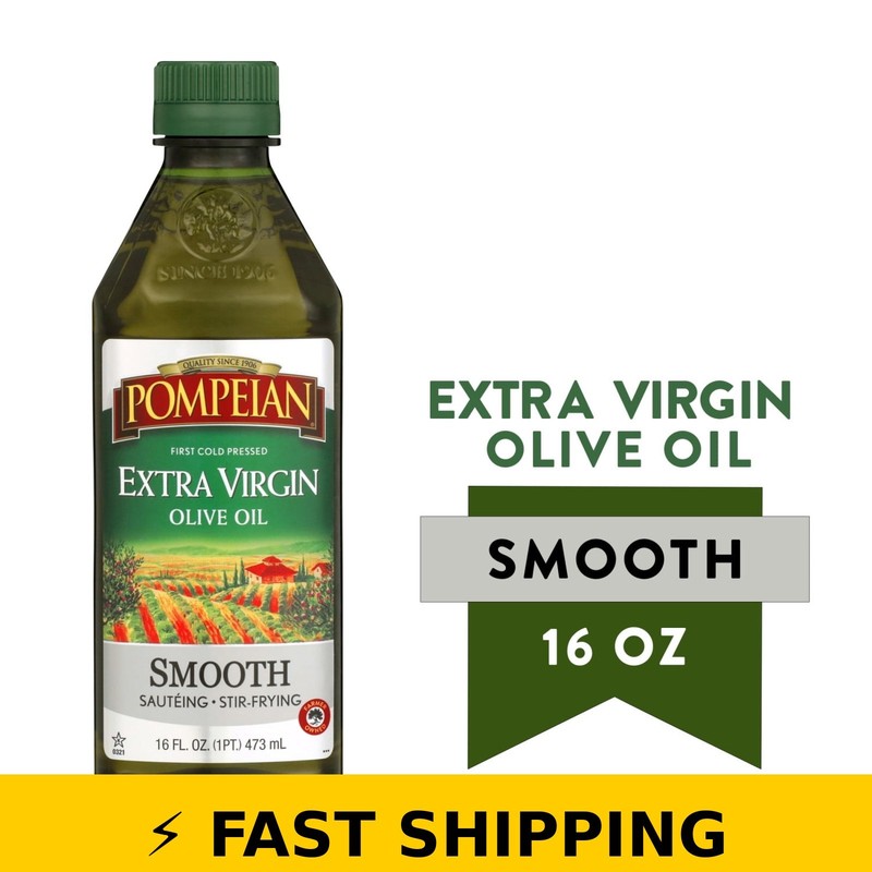 Pompeian Smooth Extra Virgin Olive Oil – 16 fl oz