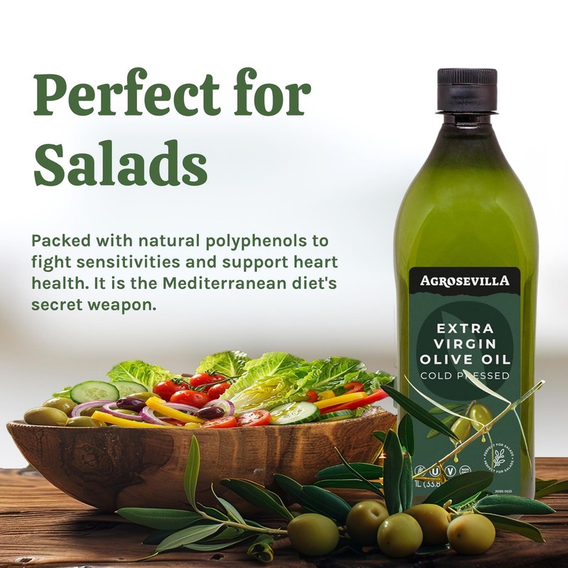 1L Spanish Cold Press Extra Virgin Olive Oil in PET Bottle | Rich in Polyphen... gallery