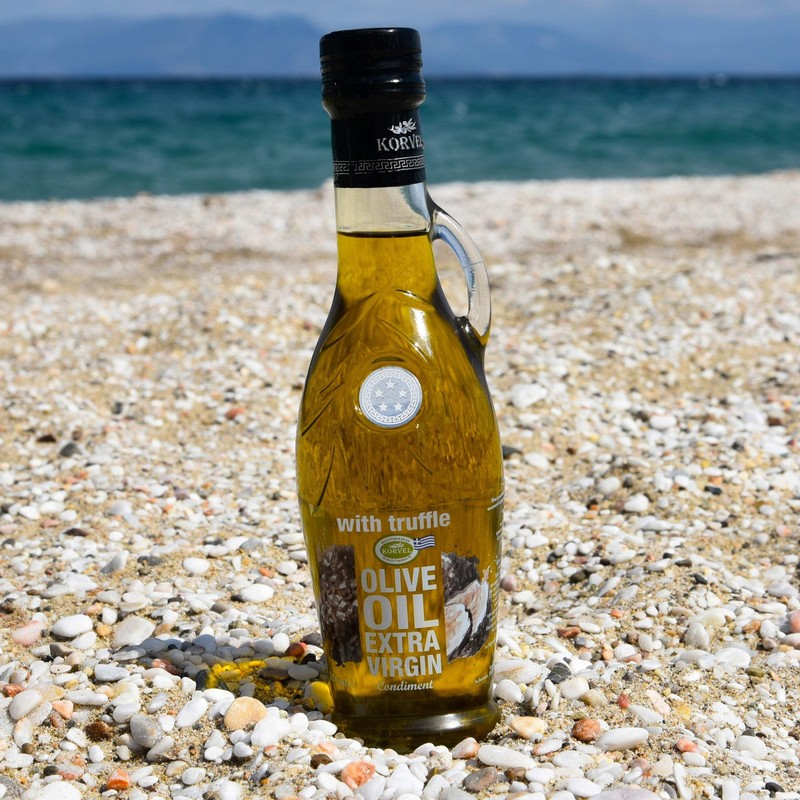 KORVEL Greek EVOO with Truffle, Amphora 8.45 fl oz-2 pack gallery