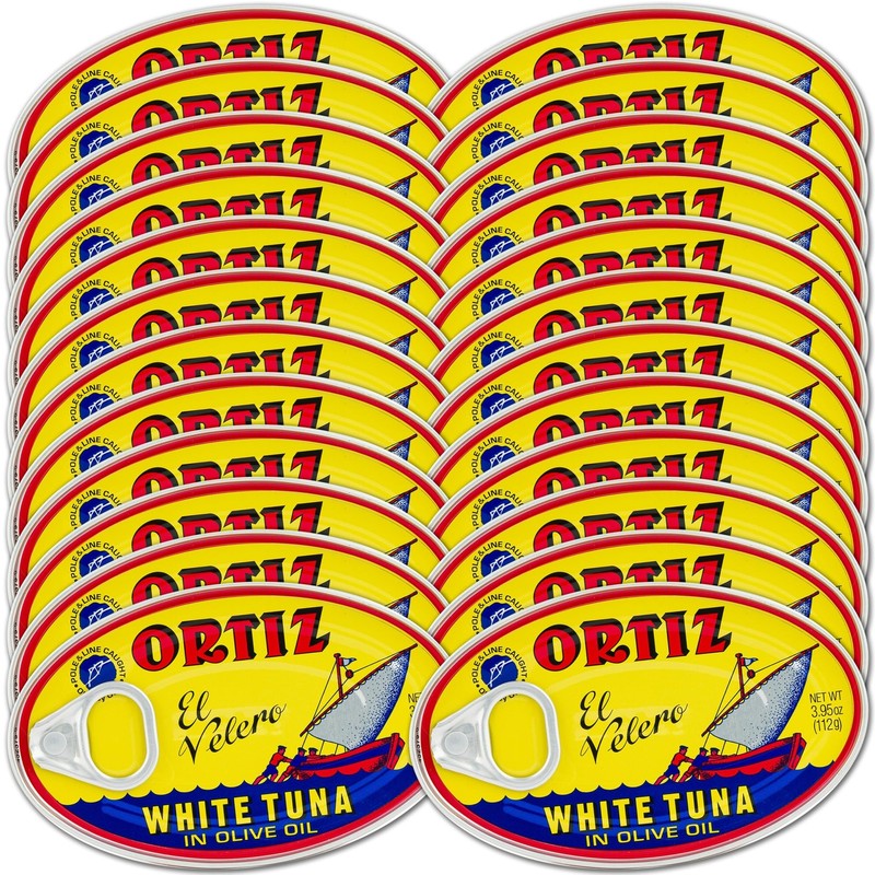 Tuna in Olive Oil, 3.95oz Oval Tin, Bulk Pack of 24 | Superior Canned Tuna in...