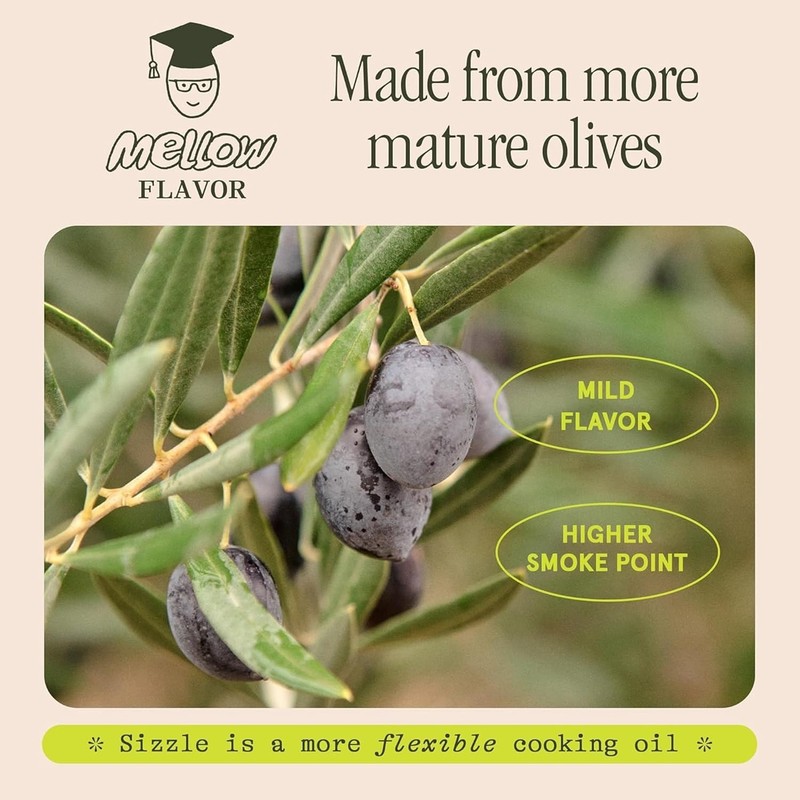 Sizzle Extra Virgin Olive Oil - 750ml Single Origin, Mellow Flavor Oil gallery