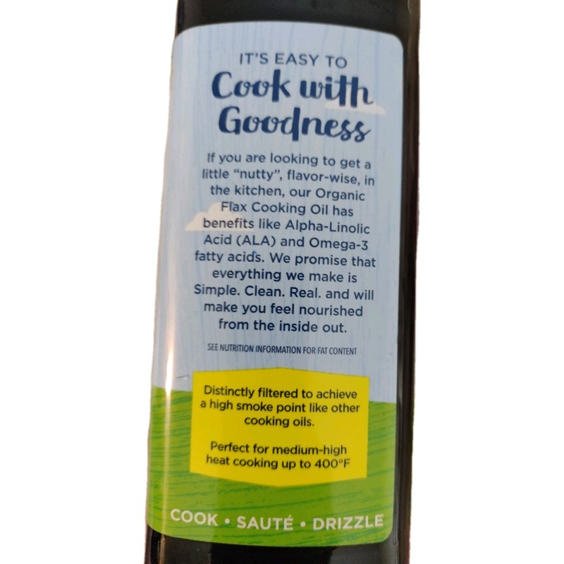 Organic Flaxseed Cold Pressed Oil 16fl Oz (Review Pics!) gallery