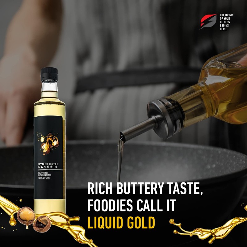 Australian Macadamia Nut Oil, Cold-Pressed Macadamia Oil for Cooking, 500-Mil... gallery