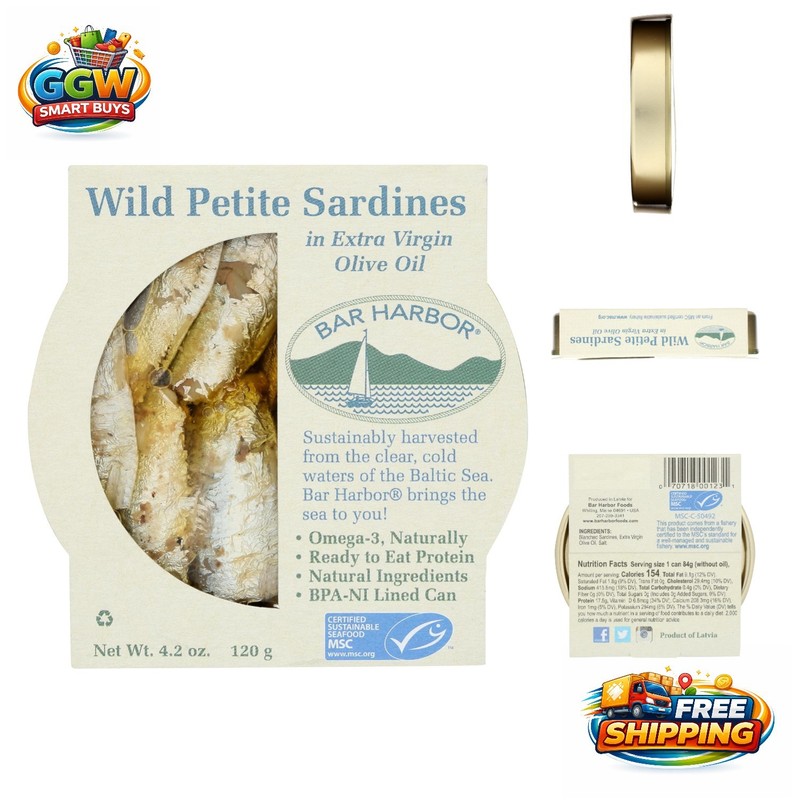 Hand-Packed Wild Sardines in Extra Virgin Olive Oil, 4.2 oz – Kosher & Delicious