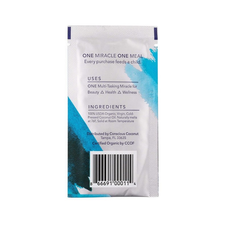 Organic Travel Coconut Oil Packets - Cold-Pressed Virgin for Skin & Hair Care gallery
