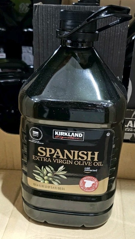 Kirkland Signature 100% Spanish Extra Virgin Olive Oil, 101 fl oz / 3 Liters