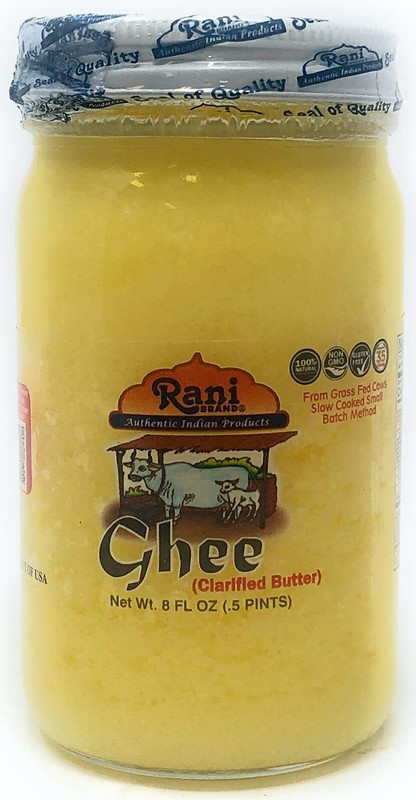 Rani Ghee Pure & Natural from Grass Fed Cows (Clarified Butter) 8oz (227g)