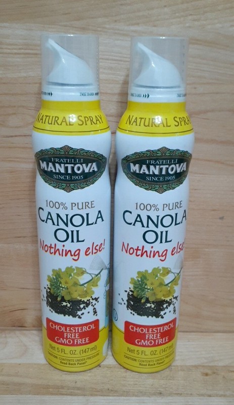 6 CANS: FRATELLI MANTOVA 100% PURE Canola Oil Spray 5 oz NO: gluten/presrv ITALY gallery