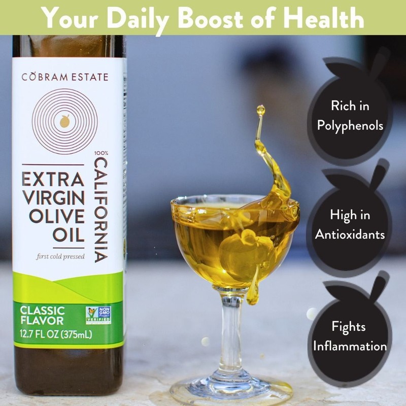 Cobram Estate Classic Flavor 100% California Extra Virgin Olive Oil, 12.7 fl oz gallery