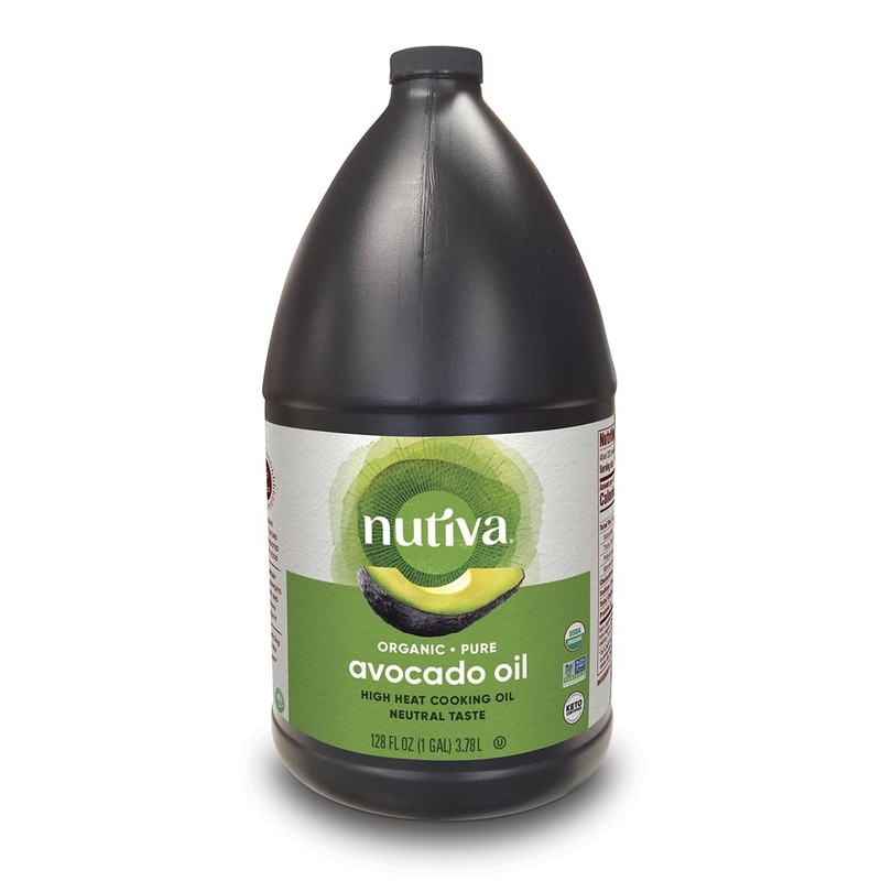 Nutiva Organic SteamRefined Avocado Oil, 100% Pure, 1 Gallon, USDA Organic, N…