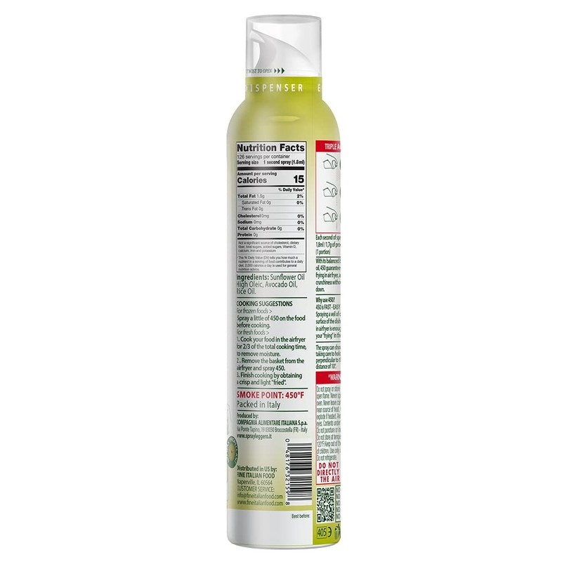 Air Fryer Spray 450F Smoke Point AllNatural HighHeat Cooking Oil Perfect fo... gallery