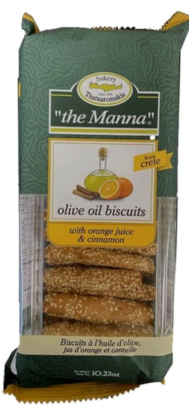 The Manna Olive Oil Biscuits with Orange and Cinnamon Biscuits Greek