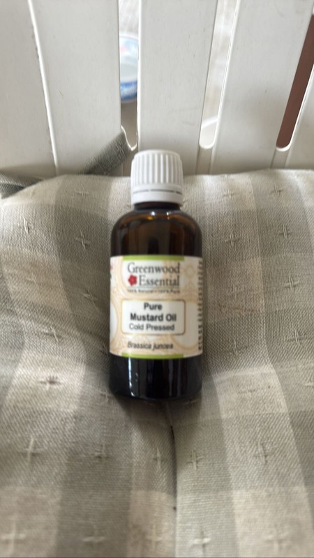 Greenwood Essential Pure Mustard Oil Cold Pressed Brassica Juncea 50ml