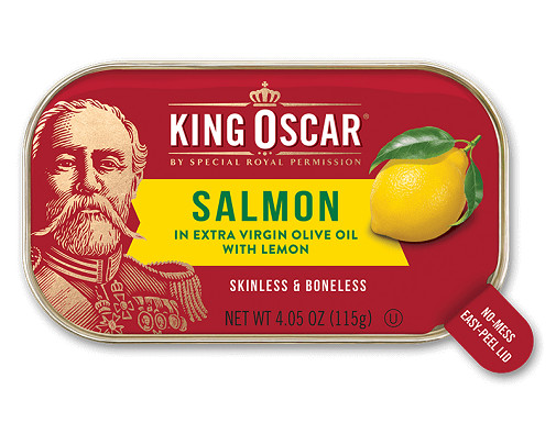 King Oscar Salmon In Extra Virgin Olive Oil With Lemon