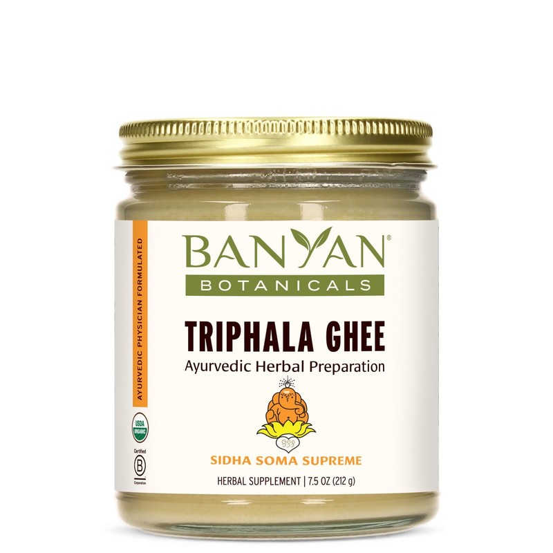 Banyan Botanicals Organic Triphala Ghee - Traditional Herbal Ghee with Organi...