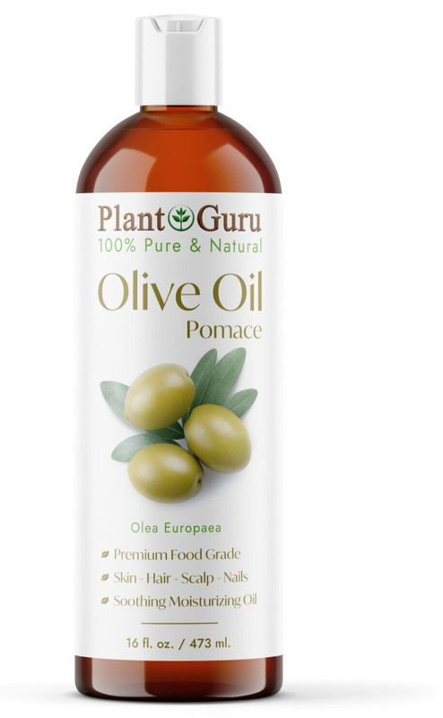 Olive Oil Pomace 16 oz. 100% Pure Natural Carrier For Skin, Hair, Face, Massage