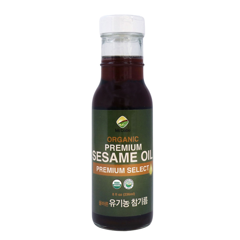 McCabe Organic Premium Pure Sesame Oil 8-12 fl oz, USDA OCIA Organic Certified gallery