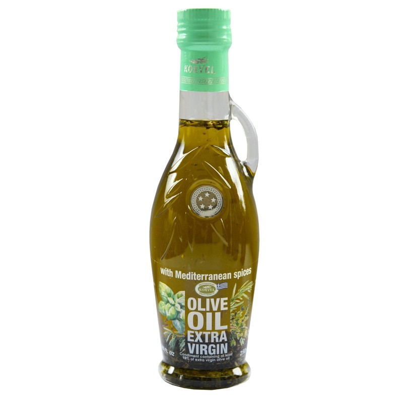 KORVEL Greek EVOO with Mediterranean herbs, Amphora 8.45 fl oz-2 pack gallery