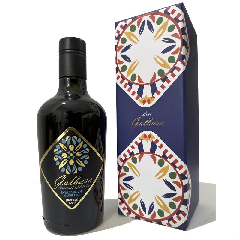 Organic Olive Oil from Sicily, Italy Extra Virgin, First Cold Pressed 16.9 fl oz