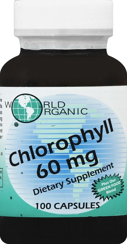 World Organic Chlorophyll 60Mg 100 Capsules (Pack of 3) gallery