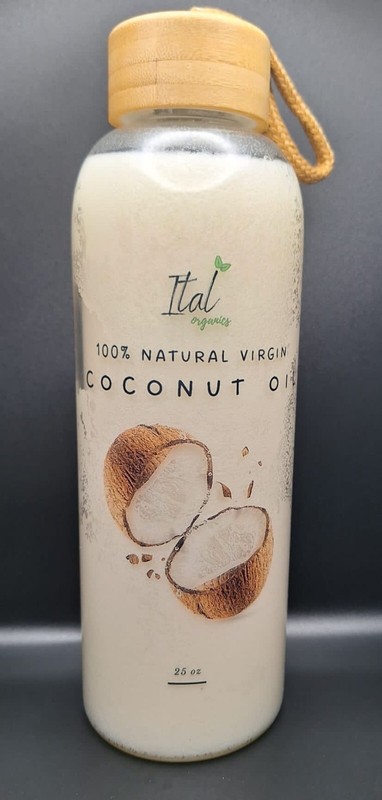 Ital Organic 100% Natural Virgin Coconut Oil, 25oz