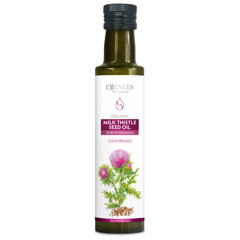 Organic Milk Thistle Oil 8.5 Fl Oz | 250ml | 100% Natural Cold-Pressed | Salads