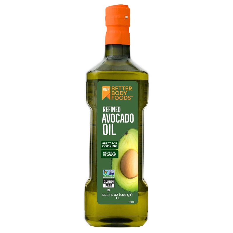 Refined Avocado Oil, 33.8 fl oz 1 Liter, High Heat Suitable, Cooking & Salads