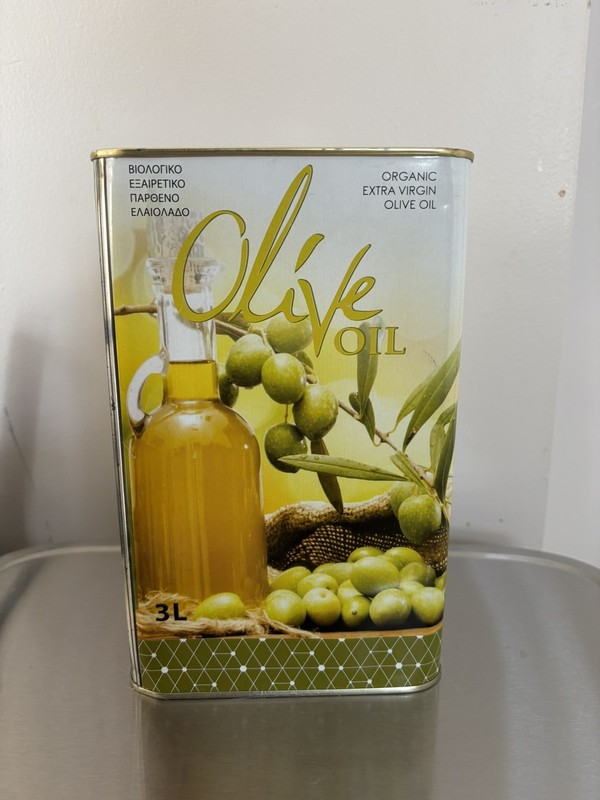 Organic Cold Pressed Greek Extra Virgin Olive Oil, Polyphenol Rich, NEW
