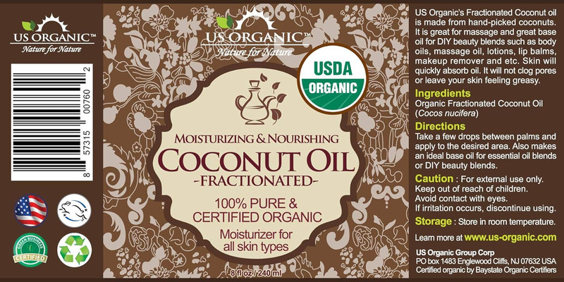 Fractionated Coconut MCT Oil (Liquid Coconut Oil), USDA Certified Organic, Non-G gallery