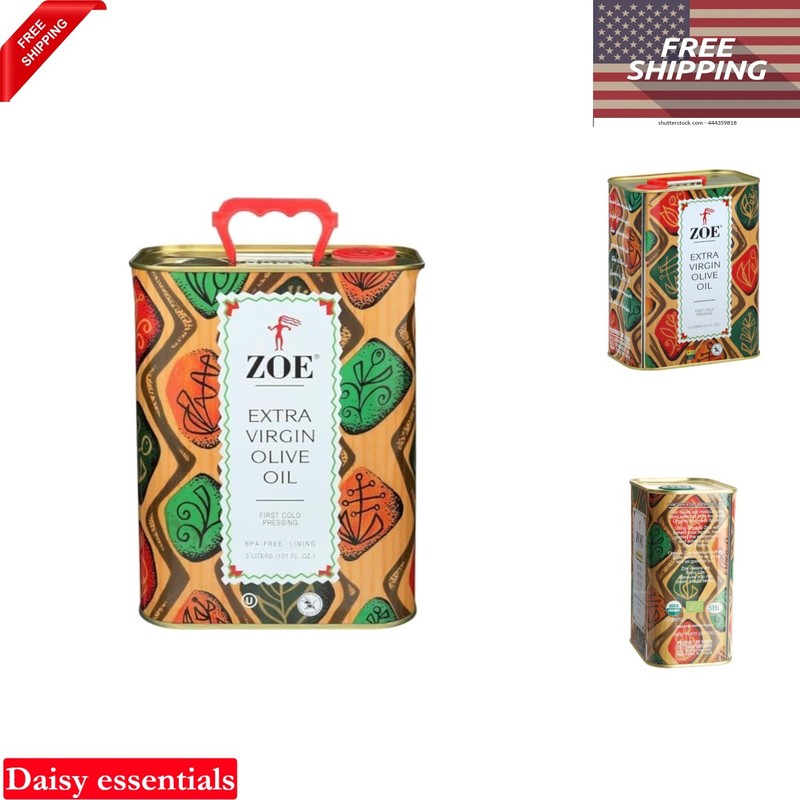 Extra Virgin Olive Oil 3L Spanish First Cold-Pressed Gourmet Food Kosher