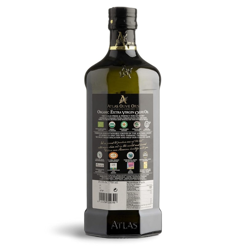 750 mL Moroccan EVOO - Cold Pressed, Polyphenol-Rich for Gourmet Cooking gallery