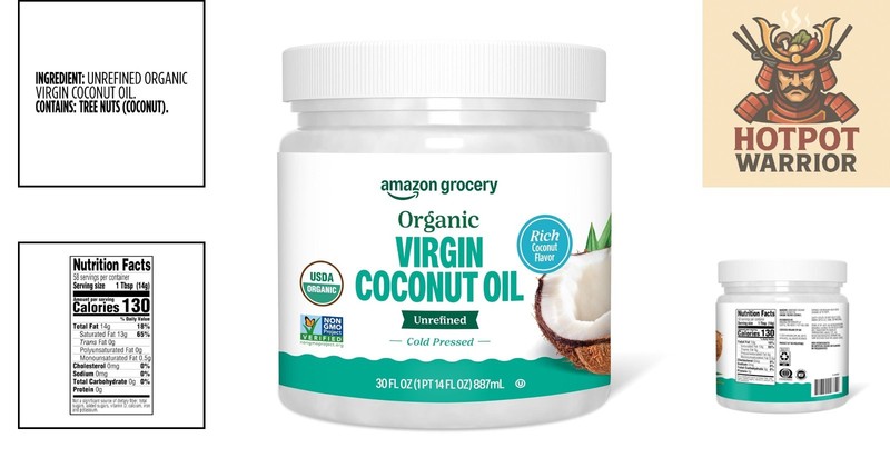 30 Fl Oz Organic Virgin Coconut Oil - Quality You Can Trust with Every Drop gallery