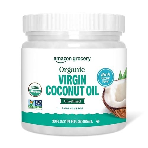 Organic Virgin Coconut Oil - 30 Fl Oz, Cold Pressed, Non-GMO, Cooking & Skin Car gallery