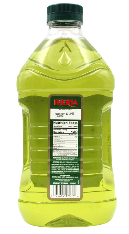 Iberia Premium Blend, Sunflower Oil & Extra Virgin Olive Oil, High Heat Frying, gallery