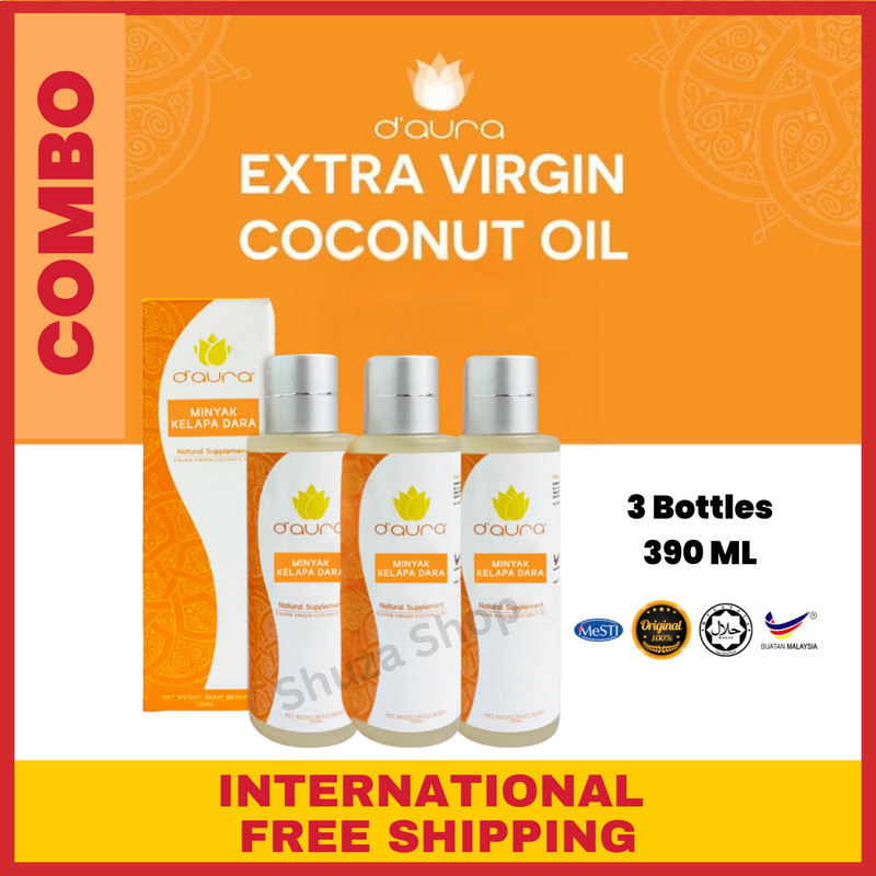 [3 BTL] Combo Premium Virgin Coconut Oil VCO 100% Pure Organic Cold Pressed
