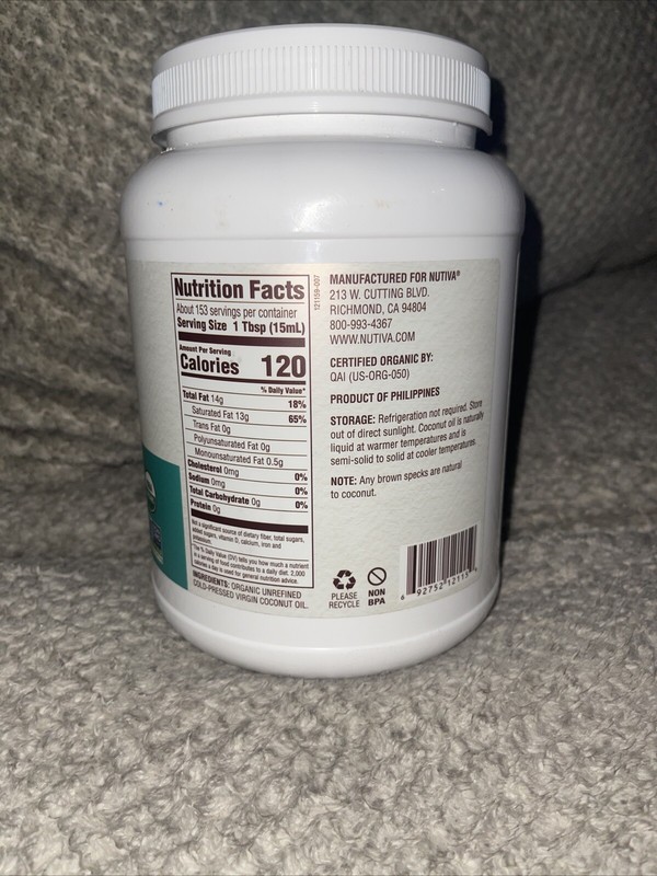 Nutiva Organic Virgin Coconut Oil 78 fl oz gallery