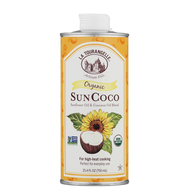 Organic Sun Coco Oil 25.4 Fl Oz Non Gmo Versatile Cooking Oil For Frying Baking