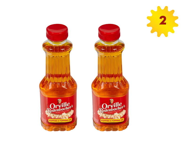 Orville Redenbacher’s Popping & Topping Buttery Flavored Oil 16 fl oz x 2 Bottle
