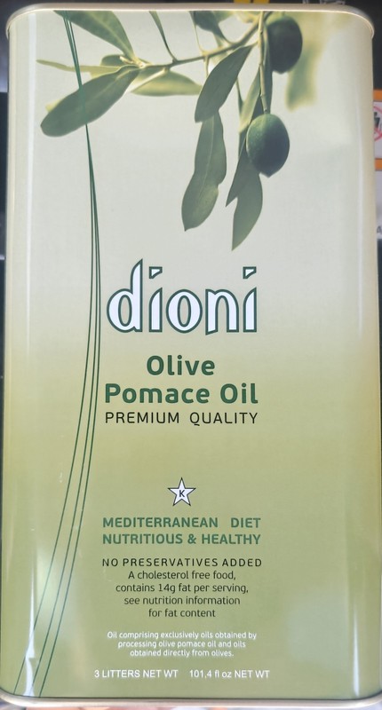 Dioni Olive Pomace Oil 3L Tin – Refined Olive Oil for Frying & Cooking – Large 3 gallery