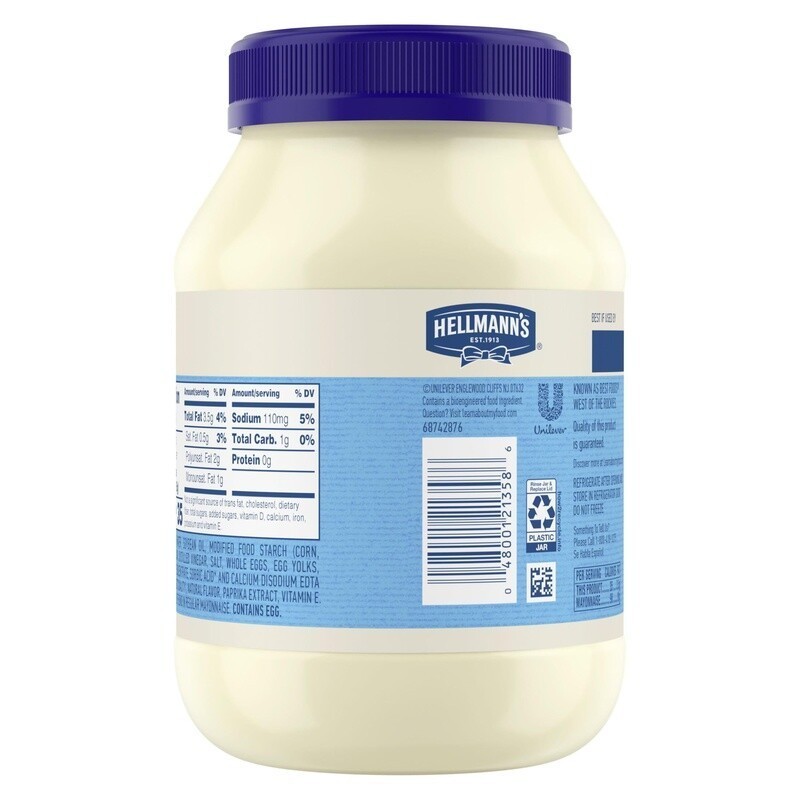 Cage Free Eggs Light Mayonnaise 35 Calories 60% Less Fat Omega 3 Gluten Free New gallery