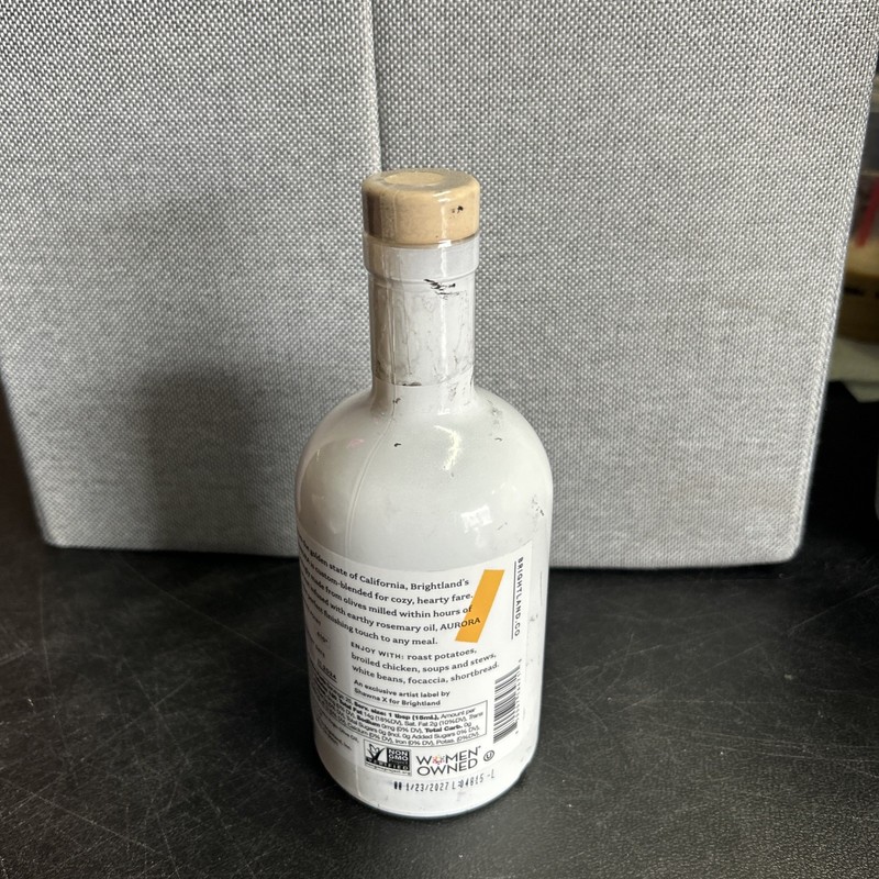 Brightland Aurora 100% Rosemary Olive Oil Vegan Gluten Free White Bottle 12.7 oz gallery