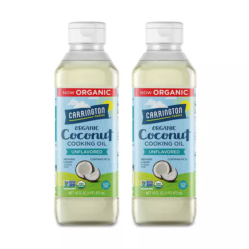 Carrington Farms Organic Coconut Cooking Oil Unflavored 16 fl oz ( pack of 2 )