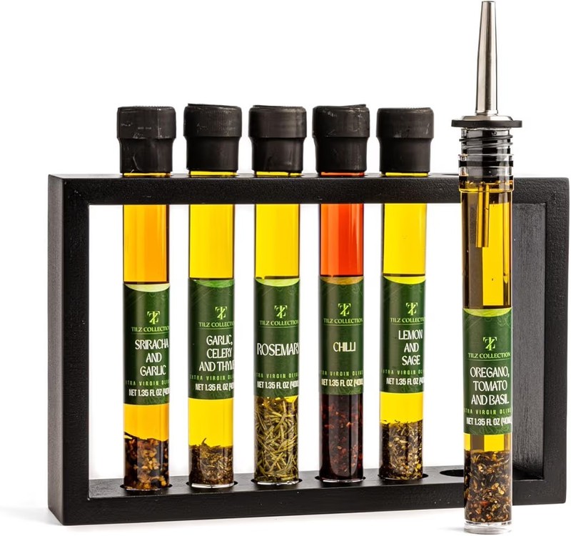 Infused Olive Oil Gift Set 6x40ml Flavoured, Cooking Oil/Bread dipping oils