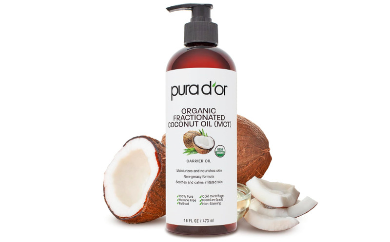 Fractionated Organic Coconut Oil Moisturize Body Soften Cold Pressed Skin Hair
