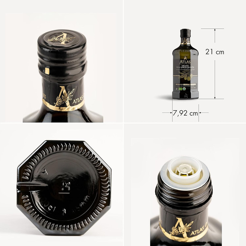 Atlas Organic Cold Pressed Moroccan Extra Virgin Olive Oil, Polyphenol Rich | EV gallery