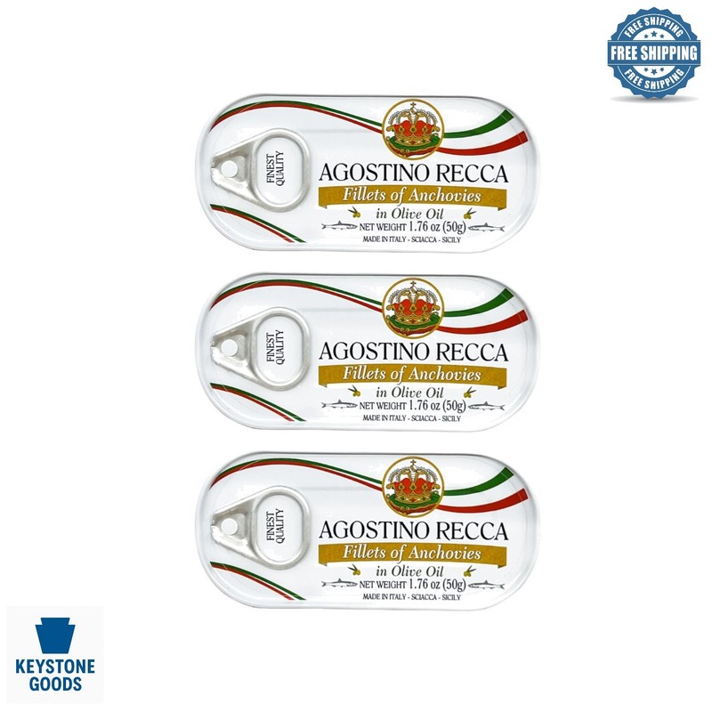 Italian Anchovies in Olive Oil – 3 Pack