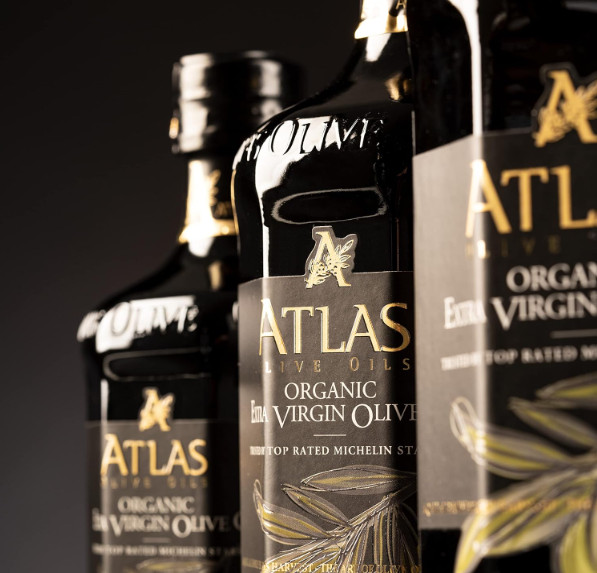 Atlas 750 mL Organic Cold Press Extra Virgin Olive Oil with Polyphenol Rich from gallery