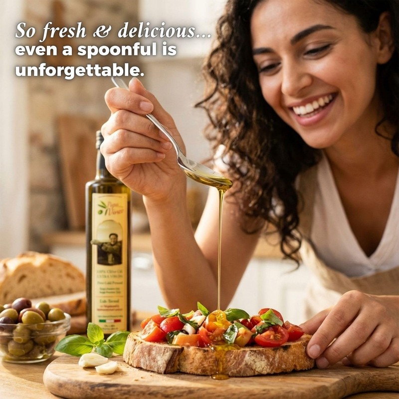 Papa Vince Extra Virgin Olive Oil Balsamic Set - EVOO First Cold Pressed Dec gallery